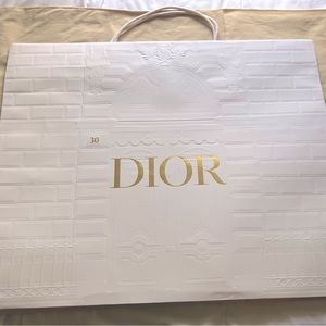 Exclusive Dior shopping bag from 30 Montaigne flagship boutique in Paris